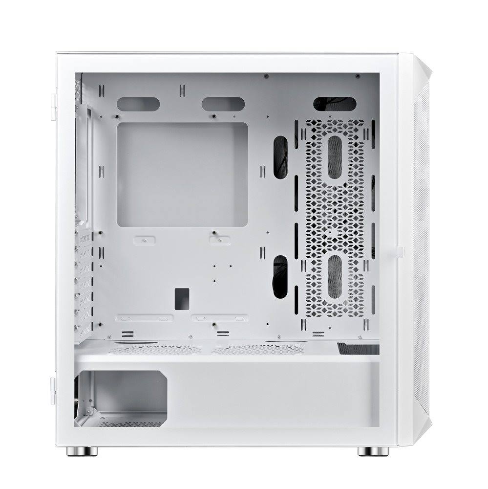 Pleiades E-ATX/ATX/M-ATX Gaming PC Desktop Computer Case Full Tower White with Side Tempered Glass Panels with 8 Fan Support (Fans not including) Pleiades E-ATX/ATX/M-ATX Gaming PC Desktop Computer Case Full Tower White with Side Tempered Glass Panels with 8 Fan Support (Fans not including)